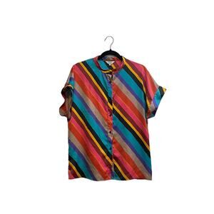Crosby Mollie Burch rainbow top size Medium